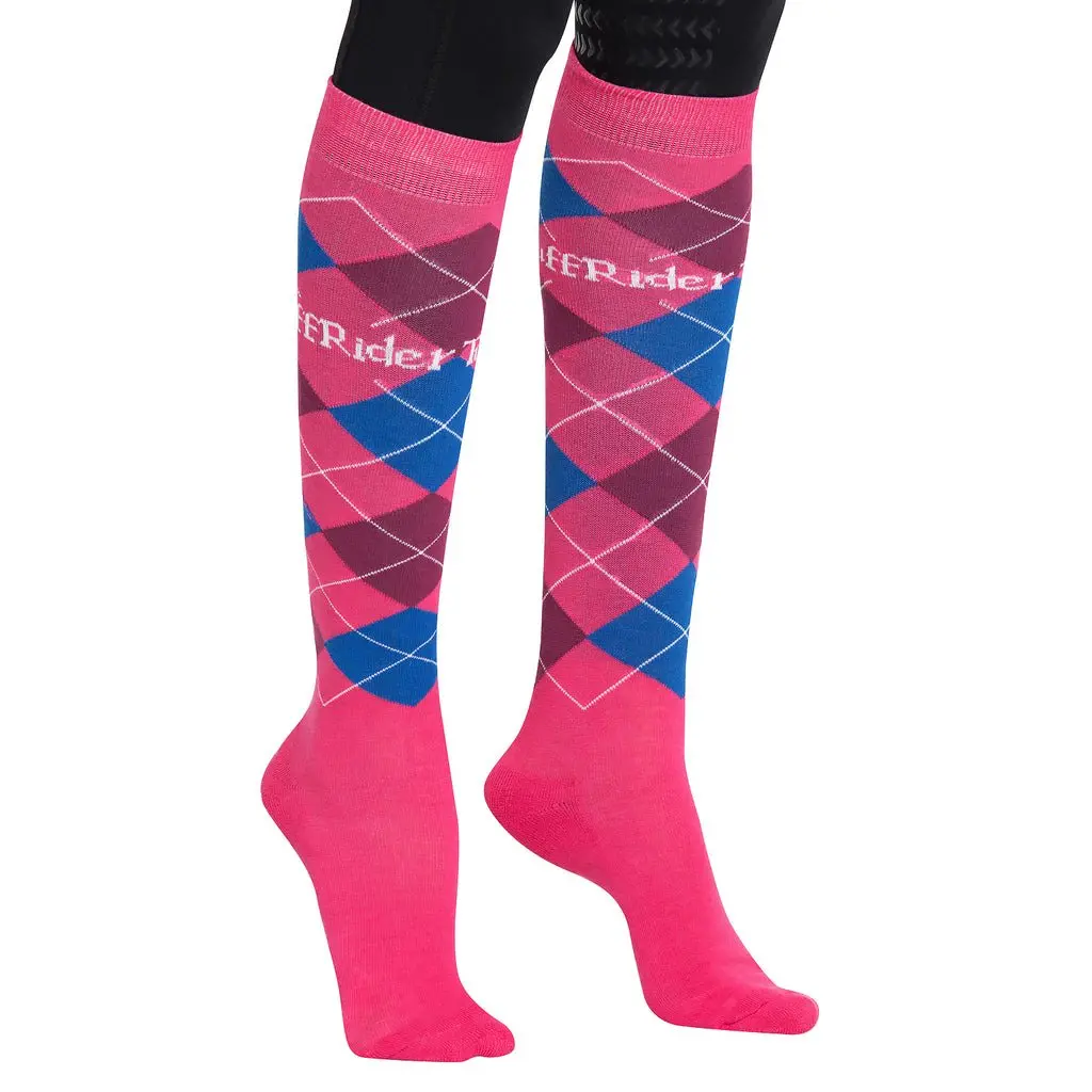 Tuffrider Argyle Knee Hi Socks 7