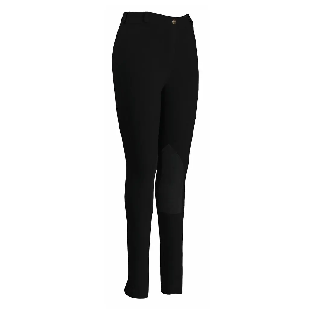 Tuffrider Ladies Pull-On Knee Patch Breeches 1