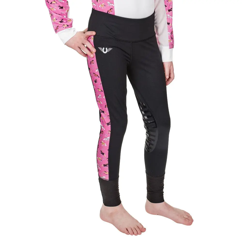 Tuffrider Children's Puff Ponies Tights 1