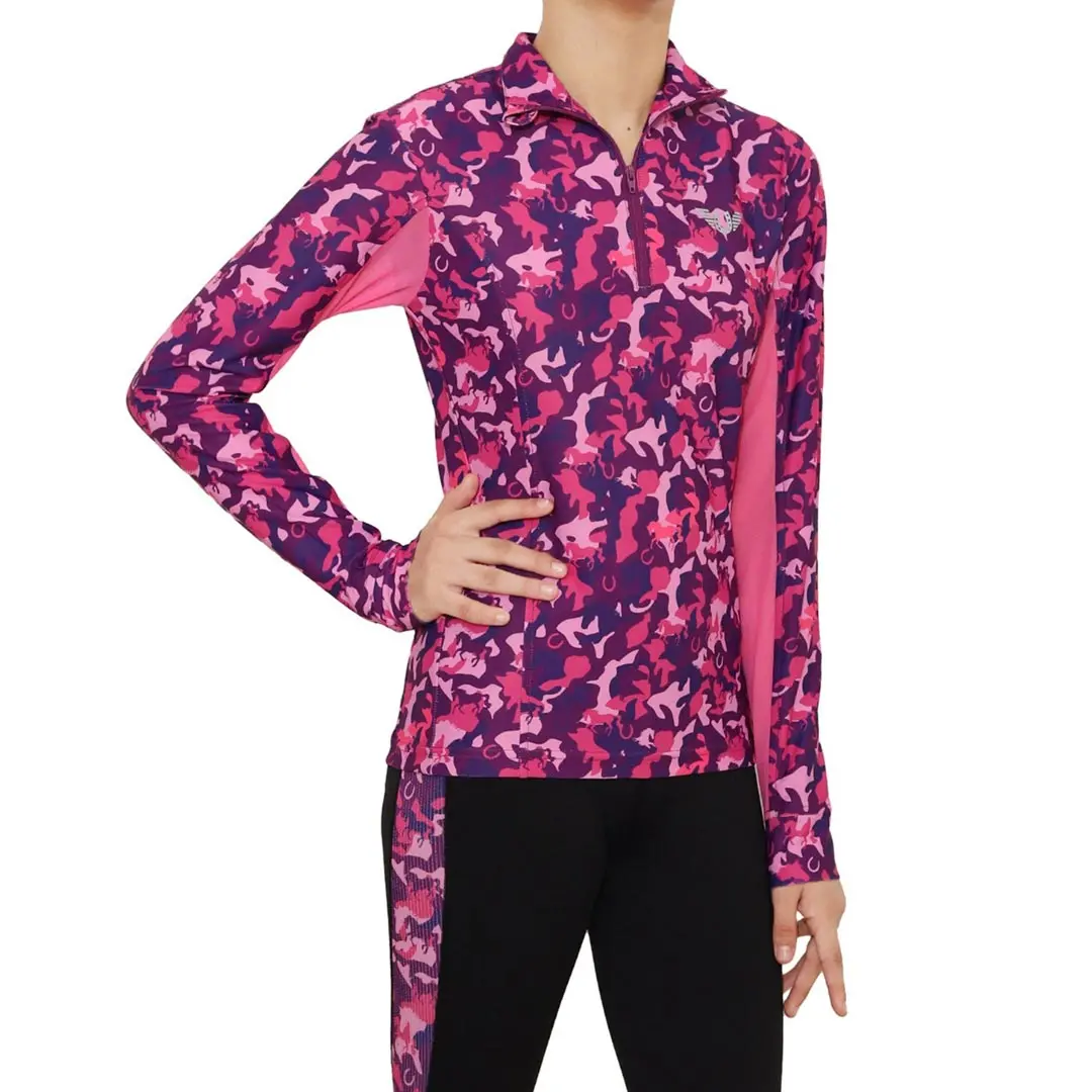 Tuffrider Children's Camo Print Sport Shirt 1
