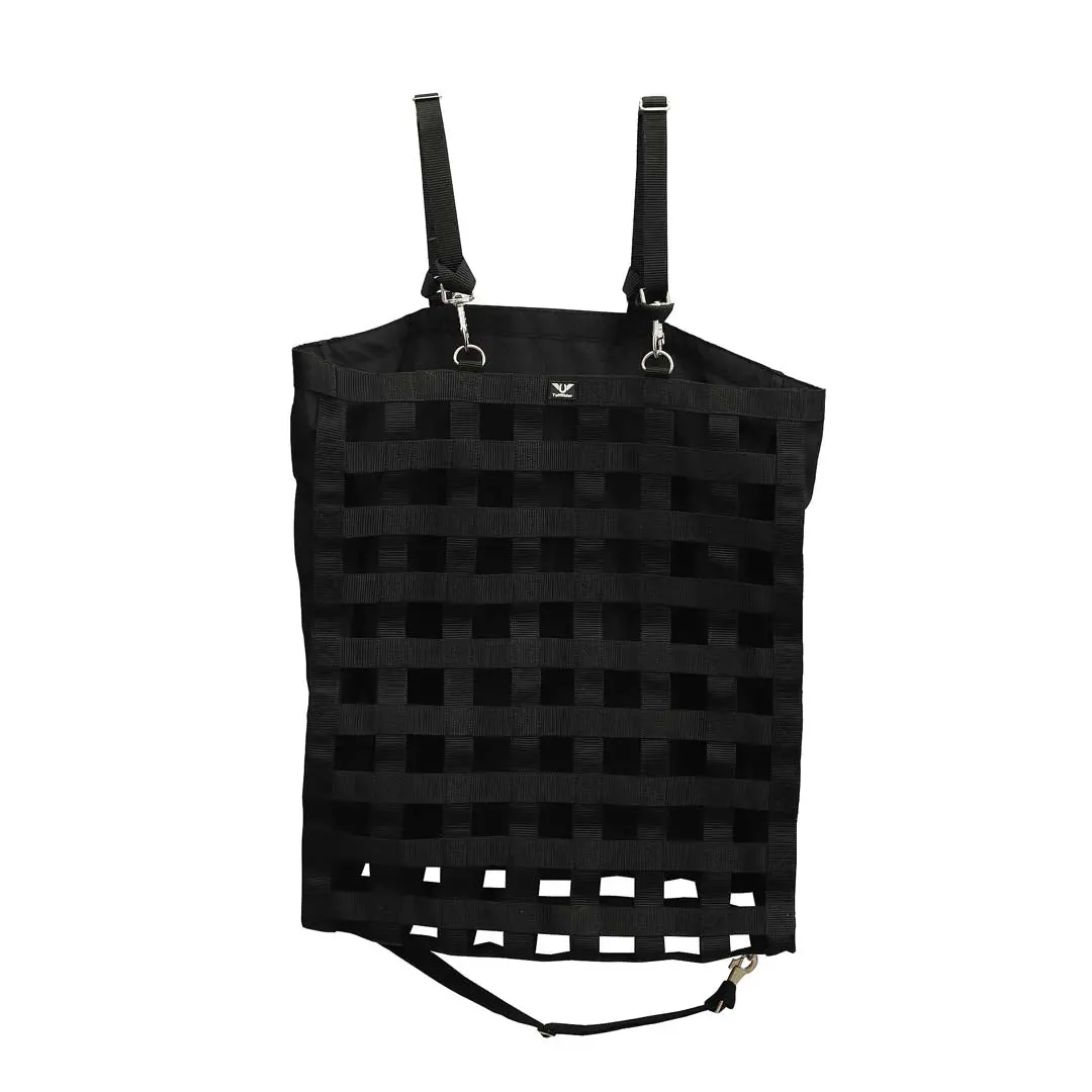 Tuffrider 1 3/4" Supreme Nylon Web Front Slow Feeder Horse Hay Bag With Ripstop Fabric Back And Webbing Bottom 1