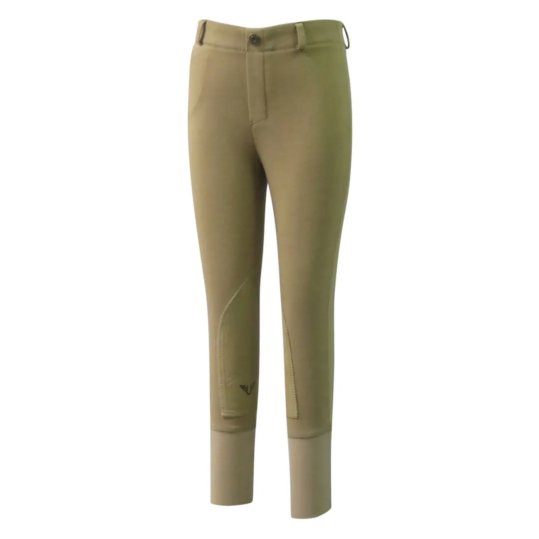 Tuffrider Children's Cotton Pull-On Knee Patch Breeches 1