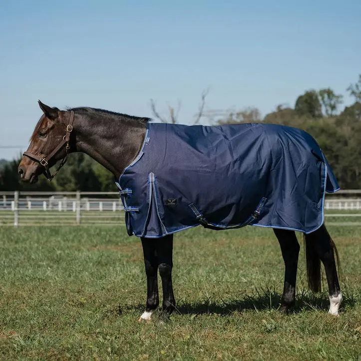 Tuffrider Comfy Fit 1200 D Ripstop Waterproof/Breathable  Comfy Winter Turnout Blanket Medium Weight 200 Gsm Standard Neck W/Adjustable Neck - Single Sheet 1