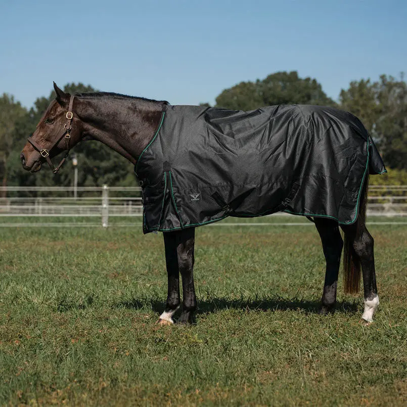 Tuffrider 600D Ripstop Waterproof/Breathable  Comfy Winter Turnout Blanket Medium Weight 200 Gsm Standard Neck 1