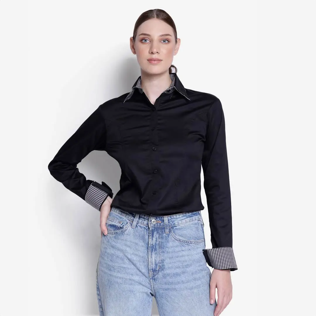 Tuffrider Ladies Adey Double Collar Shirt 1
