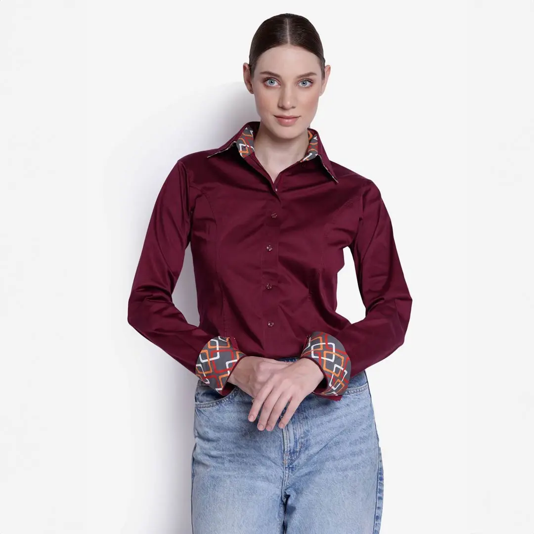 Tuffrider Ladies Adey Double Collar Shirt 8