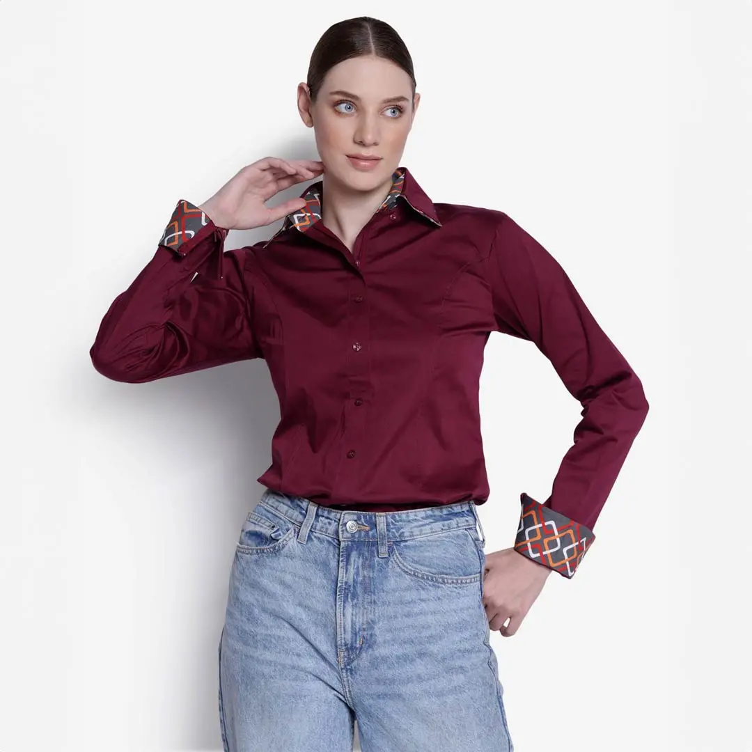 Tuffrider Ladies Adey Double Collar Shirt 11
