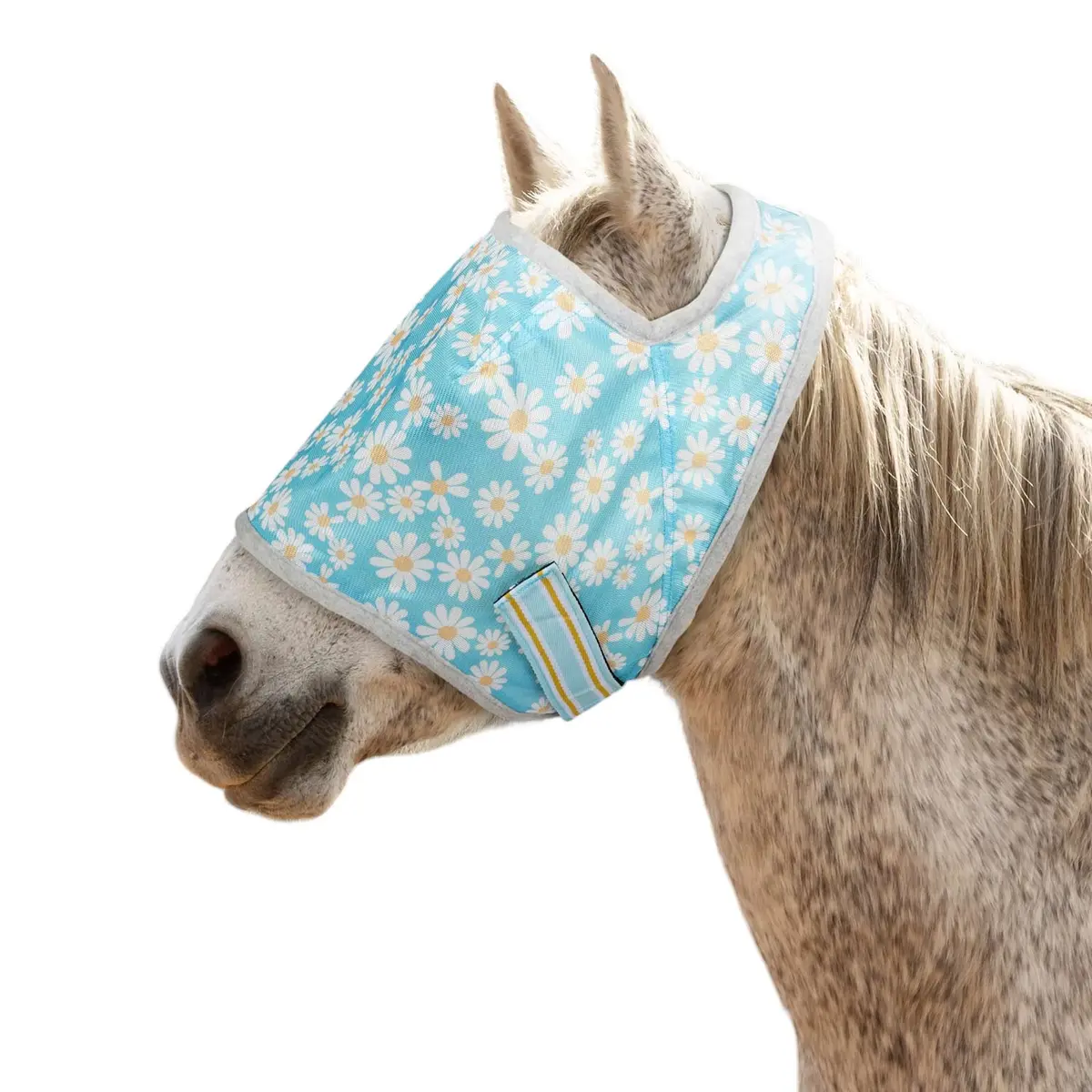 Tuffrider Daisy Print Fly Mask Without Ears 1