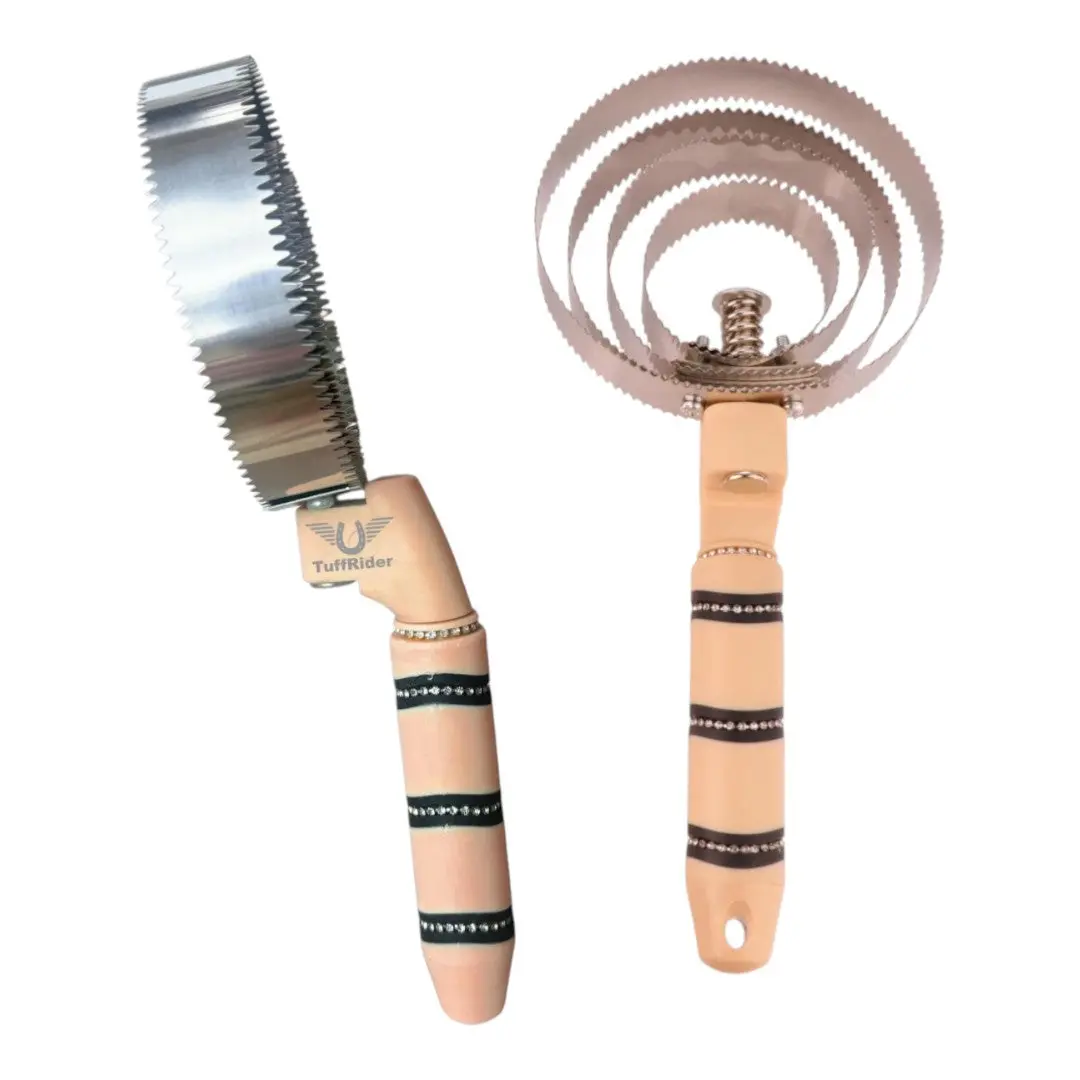 Tuffrider Diamond Circular Metal Curry Comb 1