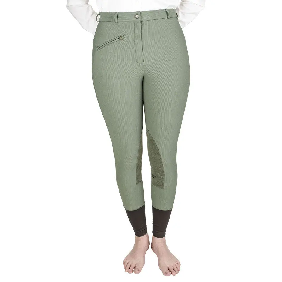 Tuffrider Ladies Ribb Knee Patch Breeches 1