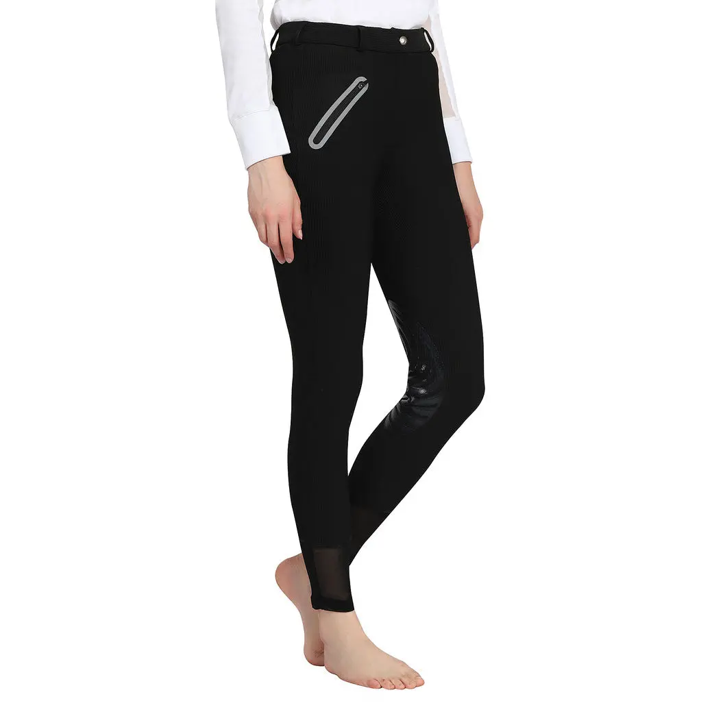 Tuffrider Tiffany Ribbed Breech With Silicone Knee Patch 8