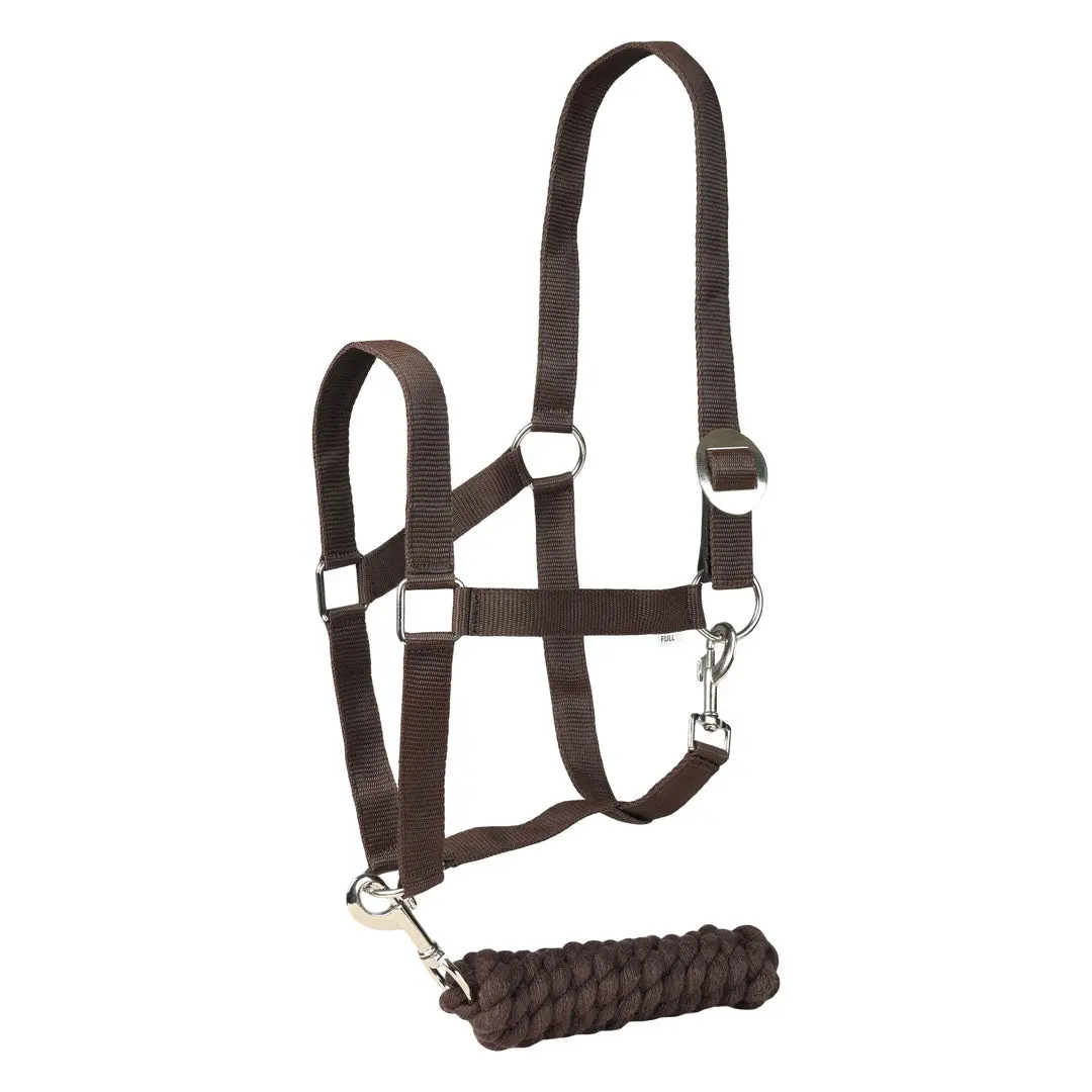 Tuffrider Breakaway Leather Halter and Lead Rope Set - Image 4
