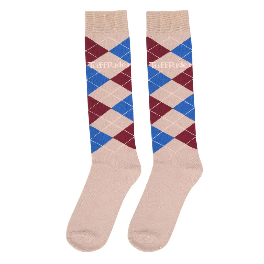 Tuffrider Argyle Knee Hi Socks 7