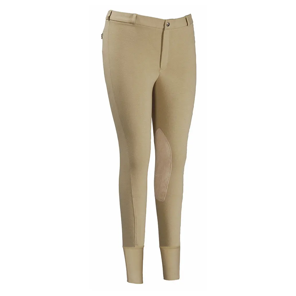 Tuffrider Men's Cotton Knee Patch Breeches 1
