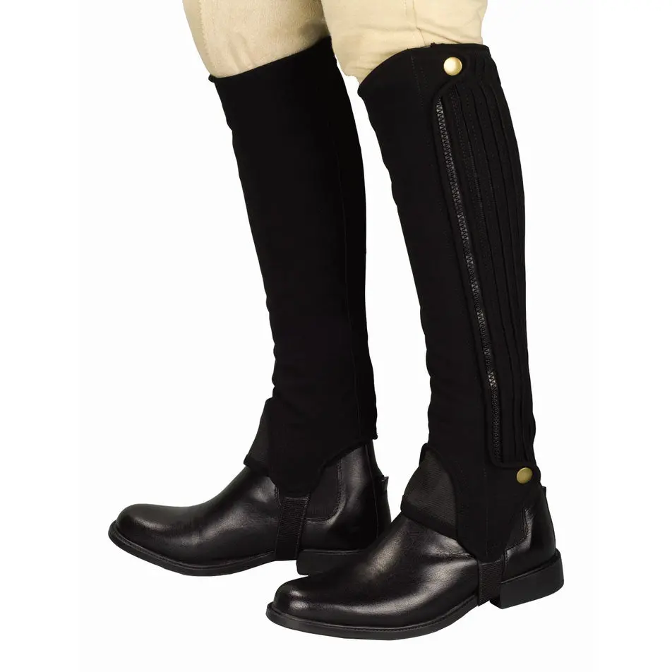 Tuffrider Adult Grippy Nubuck Half Chaps 1
