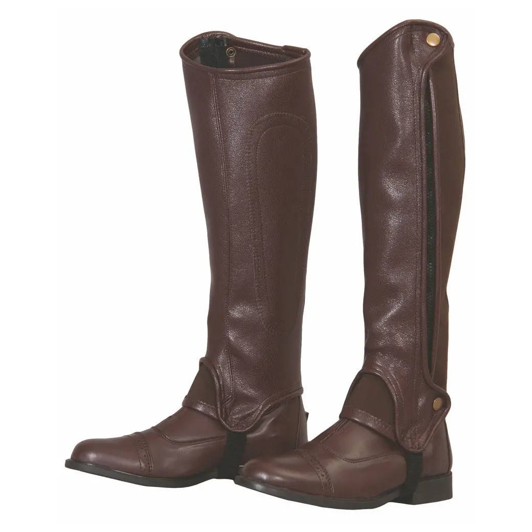 Tuffrider Adult Grain-Leather Grip Half-Chaps - Image 2