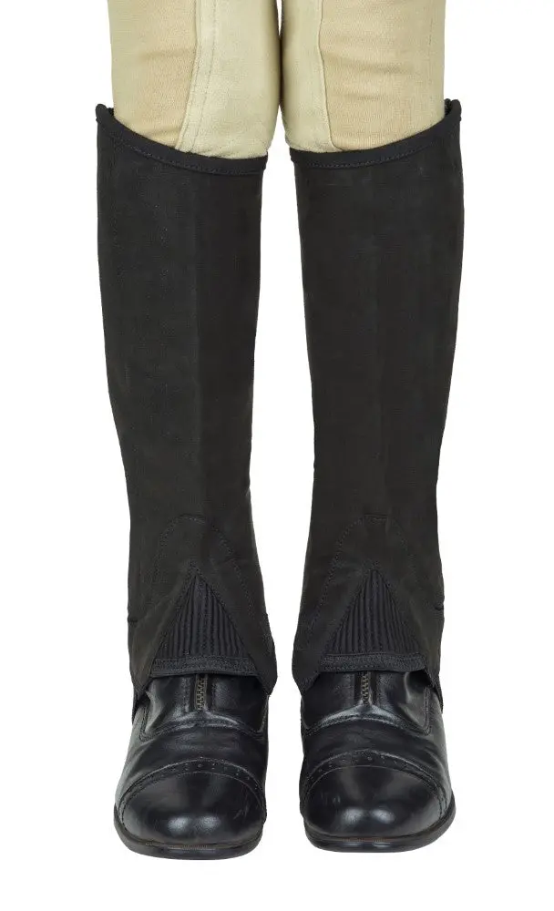 Tuffrider Children's Saratoga Synthetic Half Chaps 3