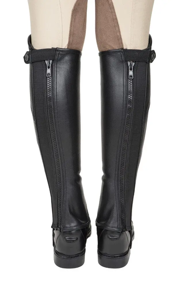 Tuffrider Ladies Belmont Plus Leather Half Chaps 3