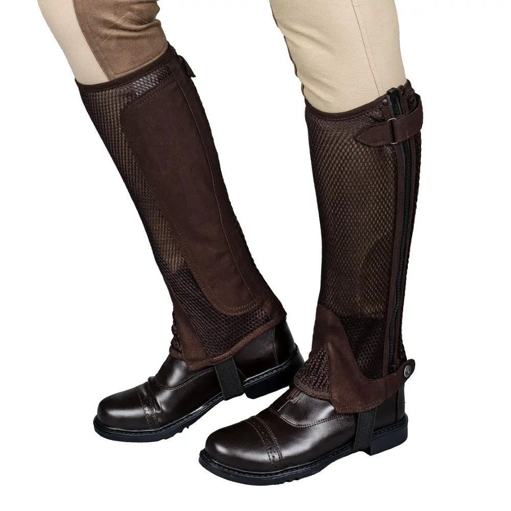 Tuffrider Ladies Double Up Air Mesh Half Chap And Glove Set 6