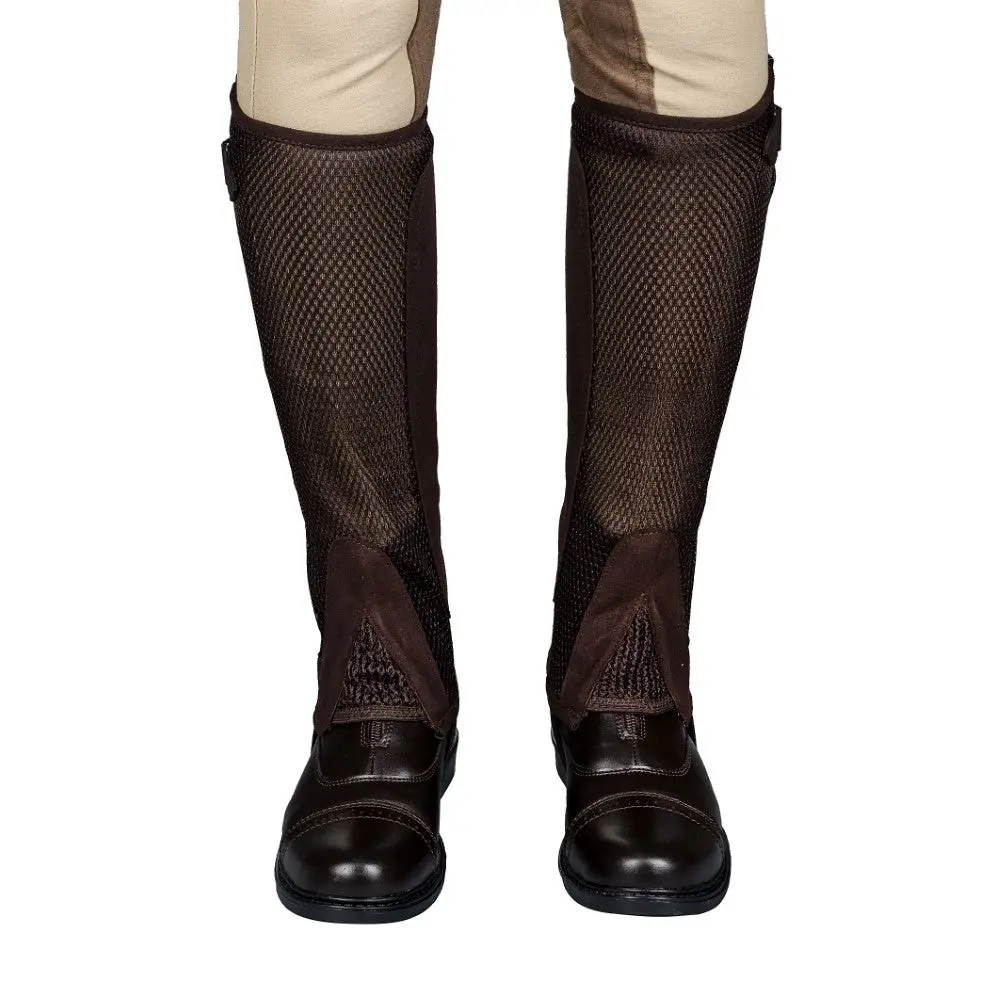 Tuffrider Ladies Double Up Air Mesh Half Chap And Glove Set 5