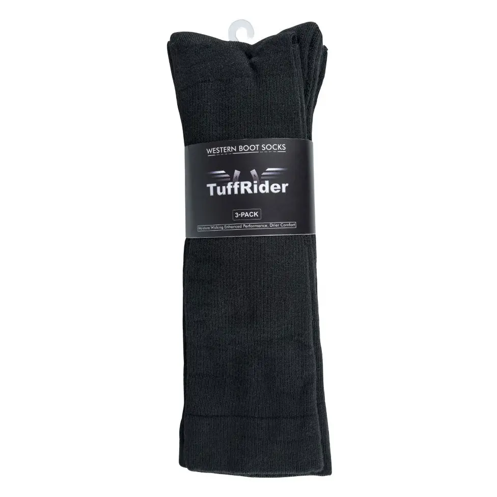 Tuffrider Equicool Western Boot Socks- Pack Of 3 1