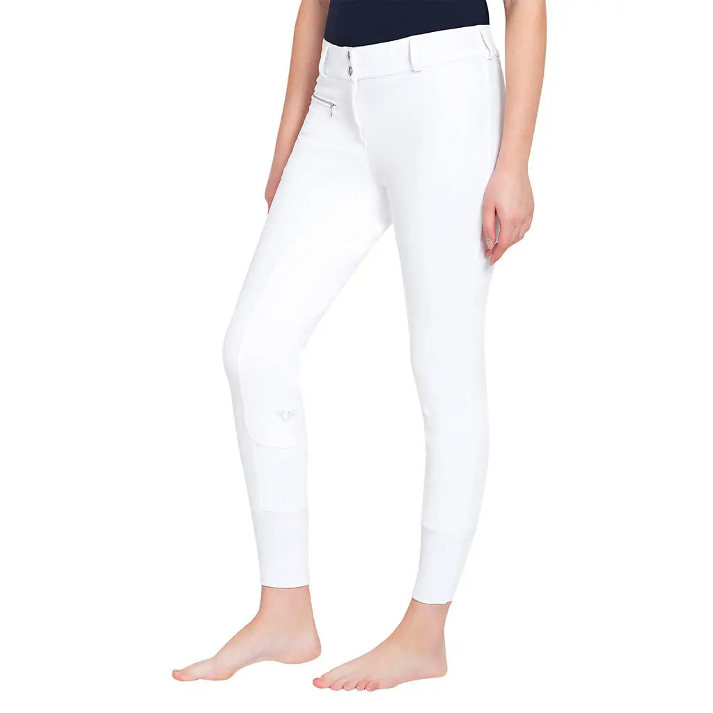 Tuffrider Ladies Ribb Lowrise Wide Waistband Full Seat Breeches 1