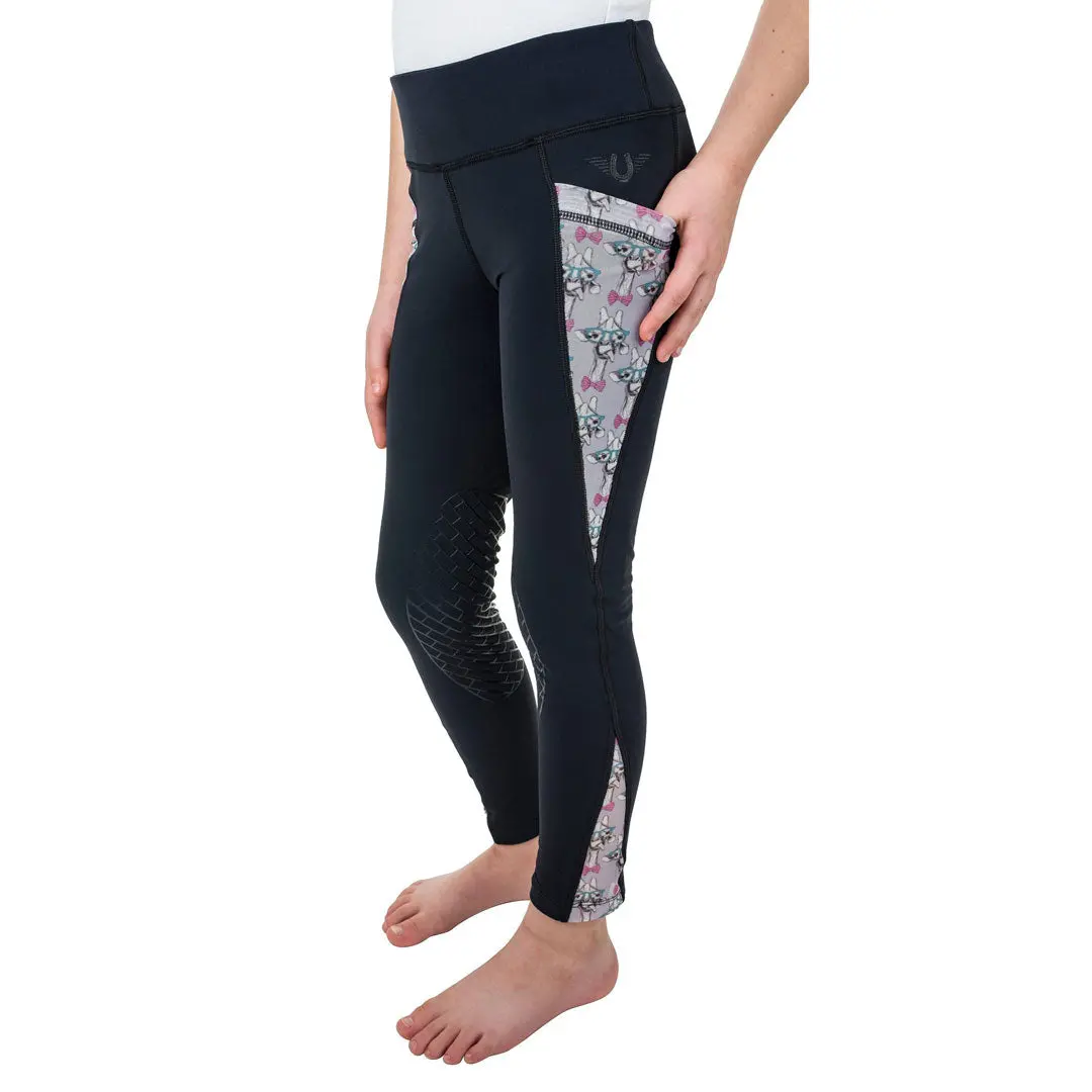 Tuffrider Children's Minerva 3 Season Printed Knee Patch Tights 2