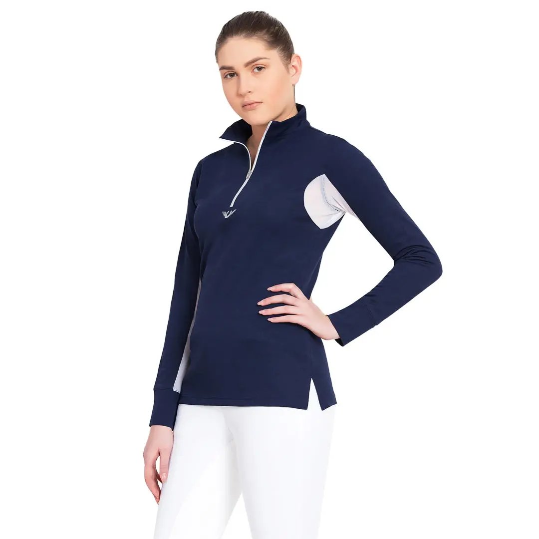 Tuffrider Ladies Long Sleeve Ventilated Technical Sport Shirt – Uv Protection, Quick-Dry, Mesh Undersleeves 15