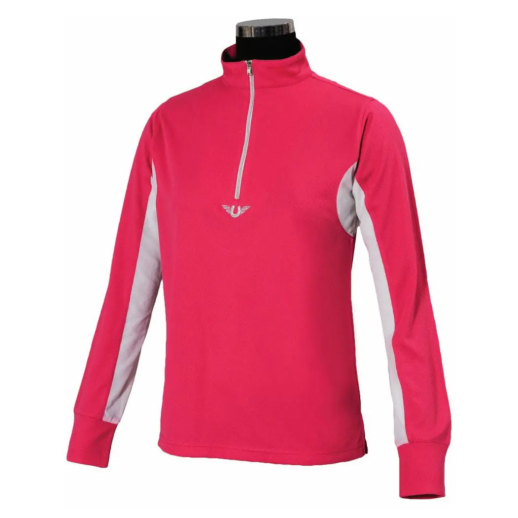 Tuffrider Youth Long Sleeve Ventilated Technical Sport Shirt – Uv Protection, Quick-Dry, Mesh Undersleeves 14
