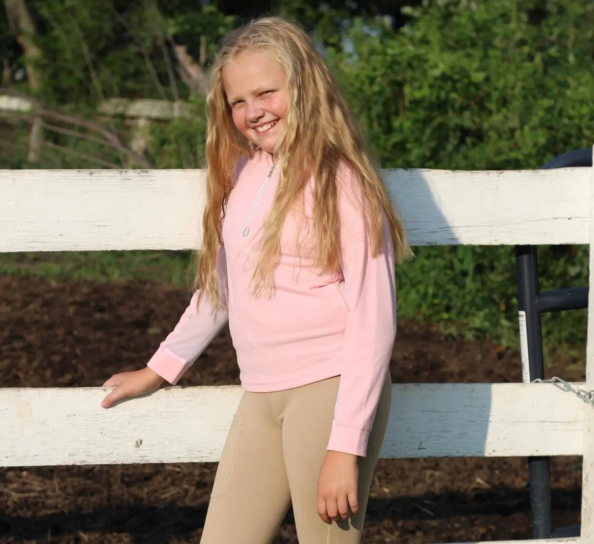 Tuffrider Youth Long Sleeve Ventilated Technical Sport Shirt – Uv Protection, Quick-Dry, Mesh Undersleeves 3