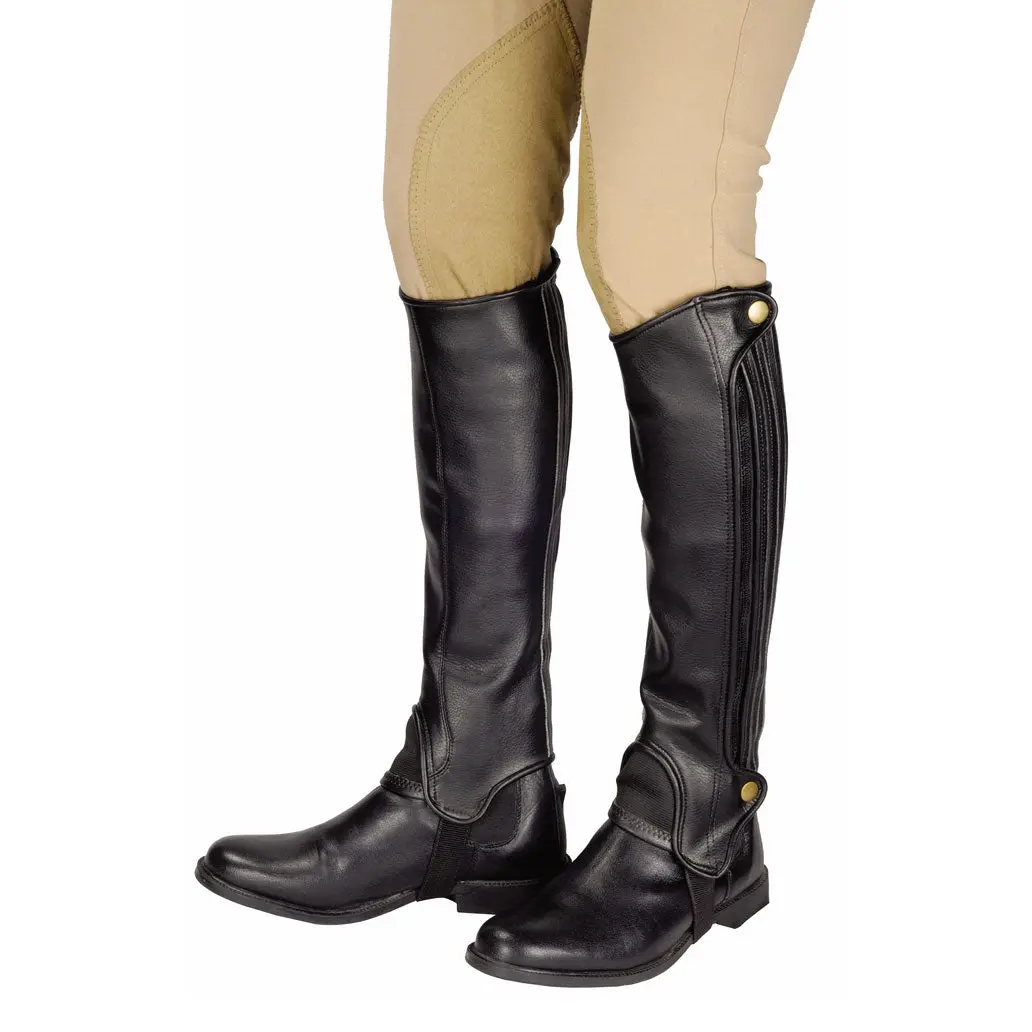 Tuffrider Adult Grippy Grain Half Chaps Tall 1