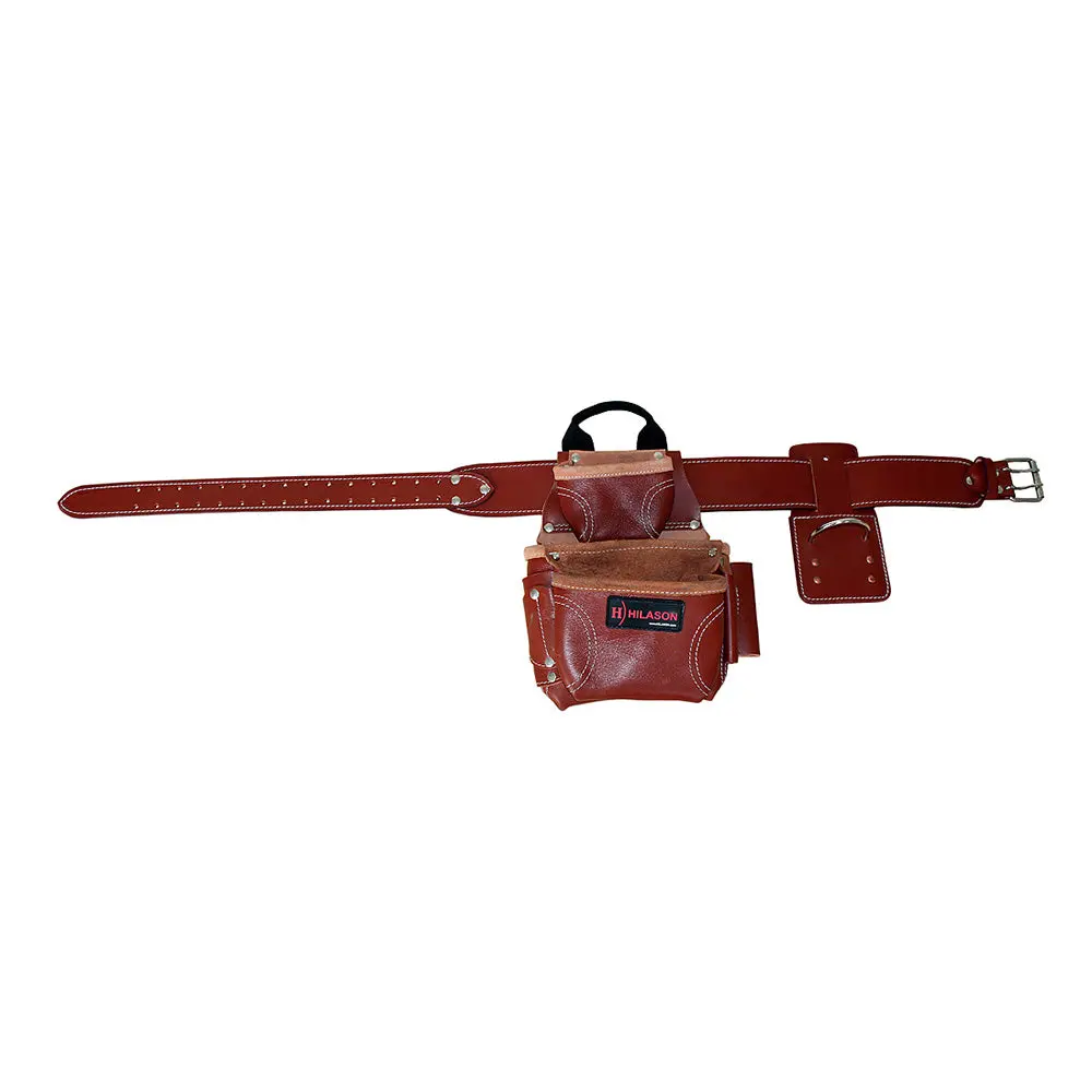 Hilason Leather Tool Bag Construction Handyman Farmers Organizer Storage Bags For Men Electrician Tools Home & Wood Work 1