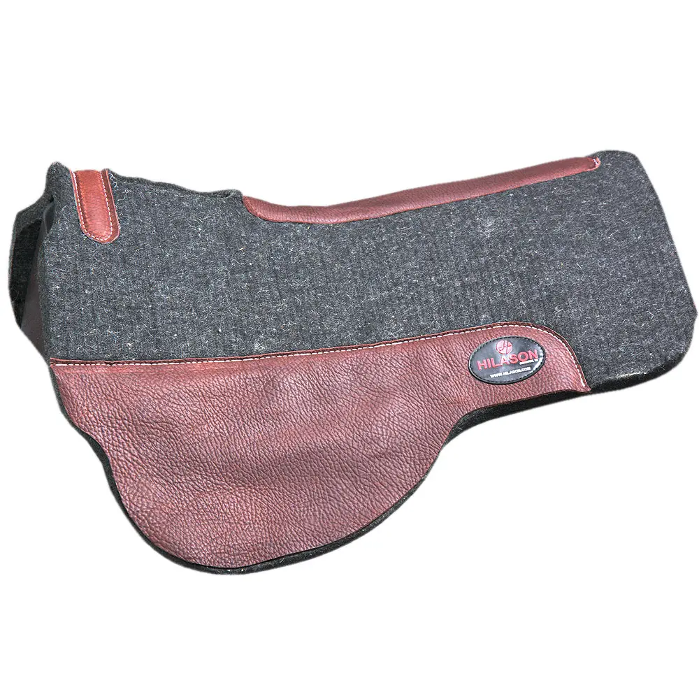 30X39 Made In Usa Wool Felt Horse Western Saddle Pad 3/5 Treeless Hilason 1