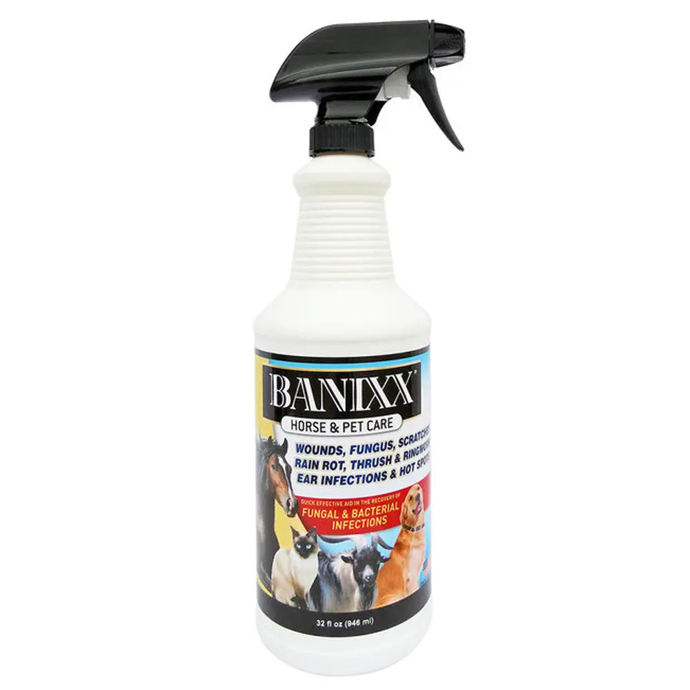 Banixx H. Infection Wound & Hoof Care Multi Use Spray 32 Oz – Hilason 1