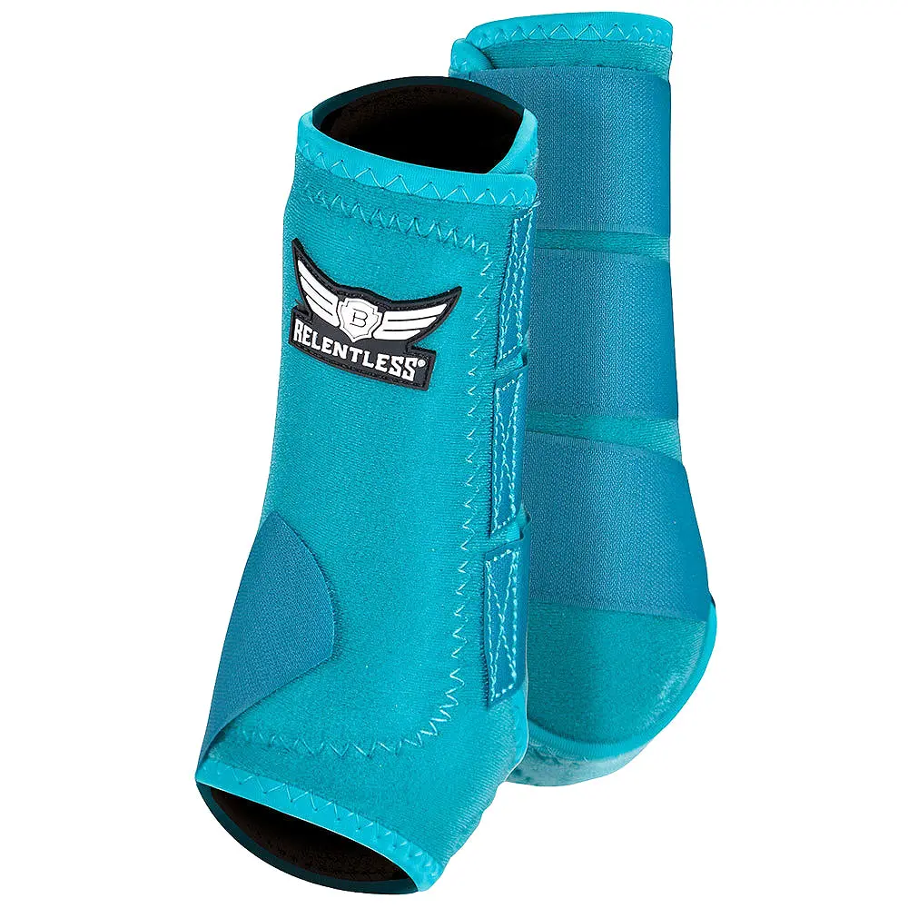 Relentless All Around Protected Horse Taller Front Sport Boots Teal 1