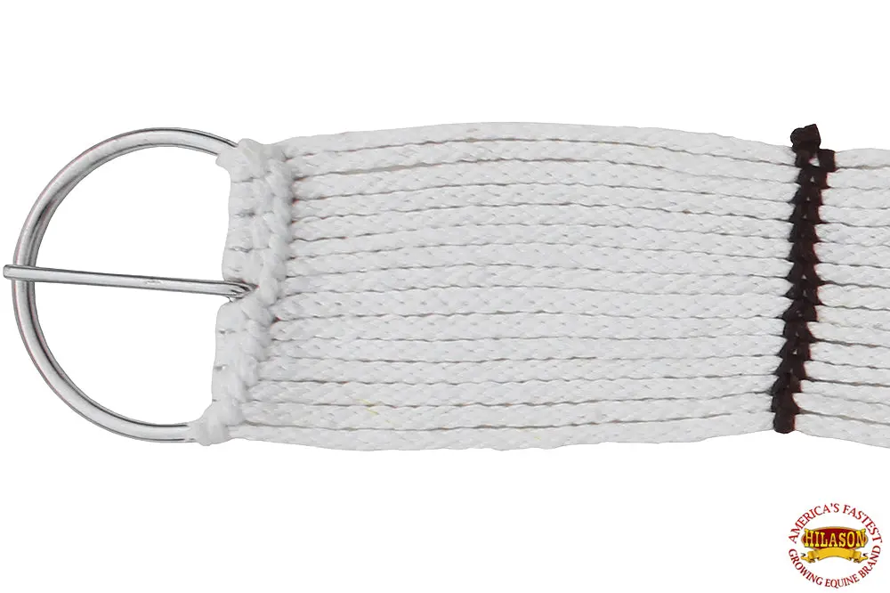 Hilason Horse Tack White Rayon Cinch 36 Inch | Girth For Horses Western Saddle Stylish 1