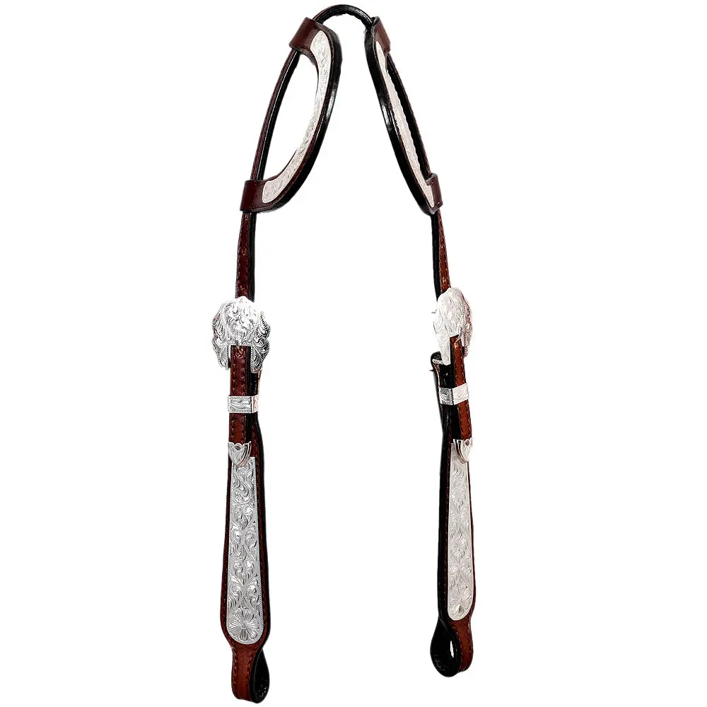 Hilason Western Horse Headstall Genuine American Leather Show | Headstall Bridle For Horses 1