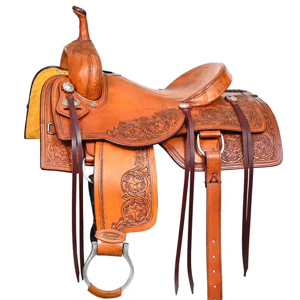 Hilason Western Horse Cutting Cutter Trail Pleasure American Leather Saddle 1