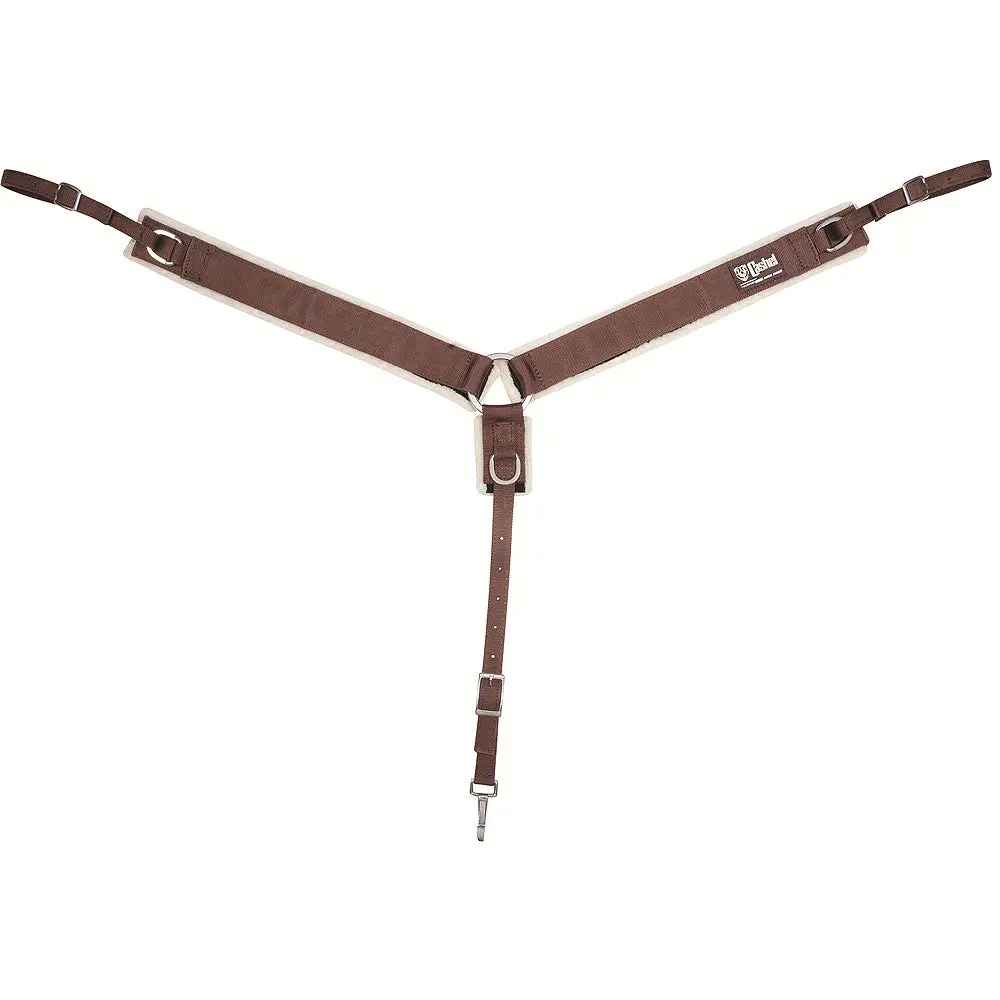 Cashel Soft Comfortable Washable Horse Fleece Breastcollar Brown 1