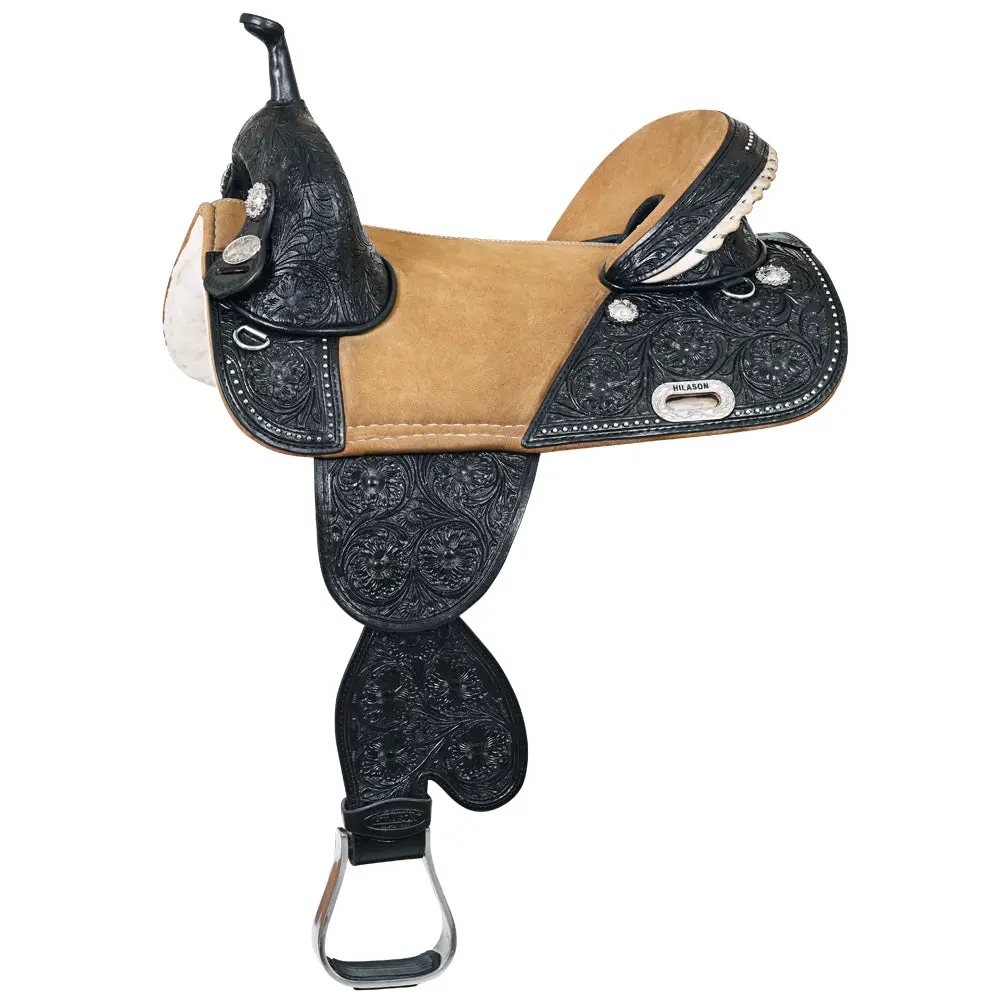 Hilason Western Horse Saddle Treeless Trail Barrel American Leather | For Horses 1
