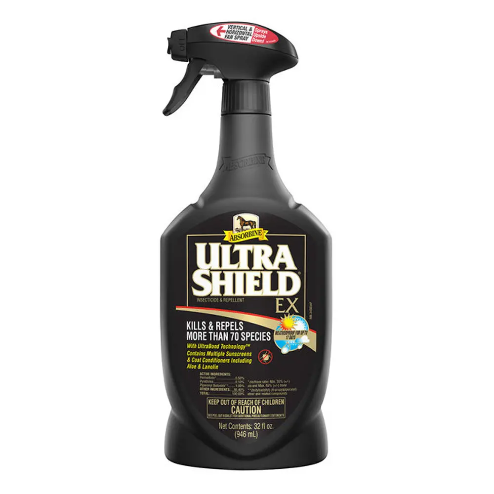 Absorbine Weatherproof Non Oily Ultra Shield Ex Fly Spray 1