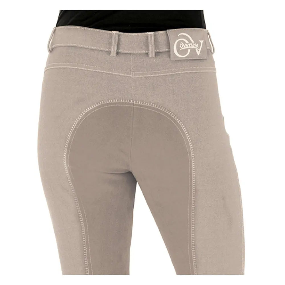 Ovation Euro Melange Full Seat Breech Ladies Antimicrobial Beige 1