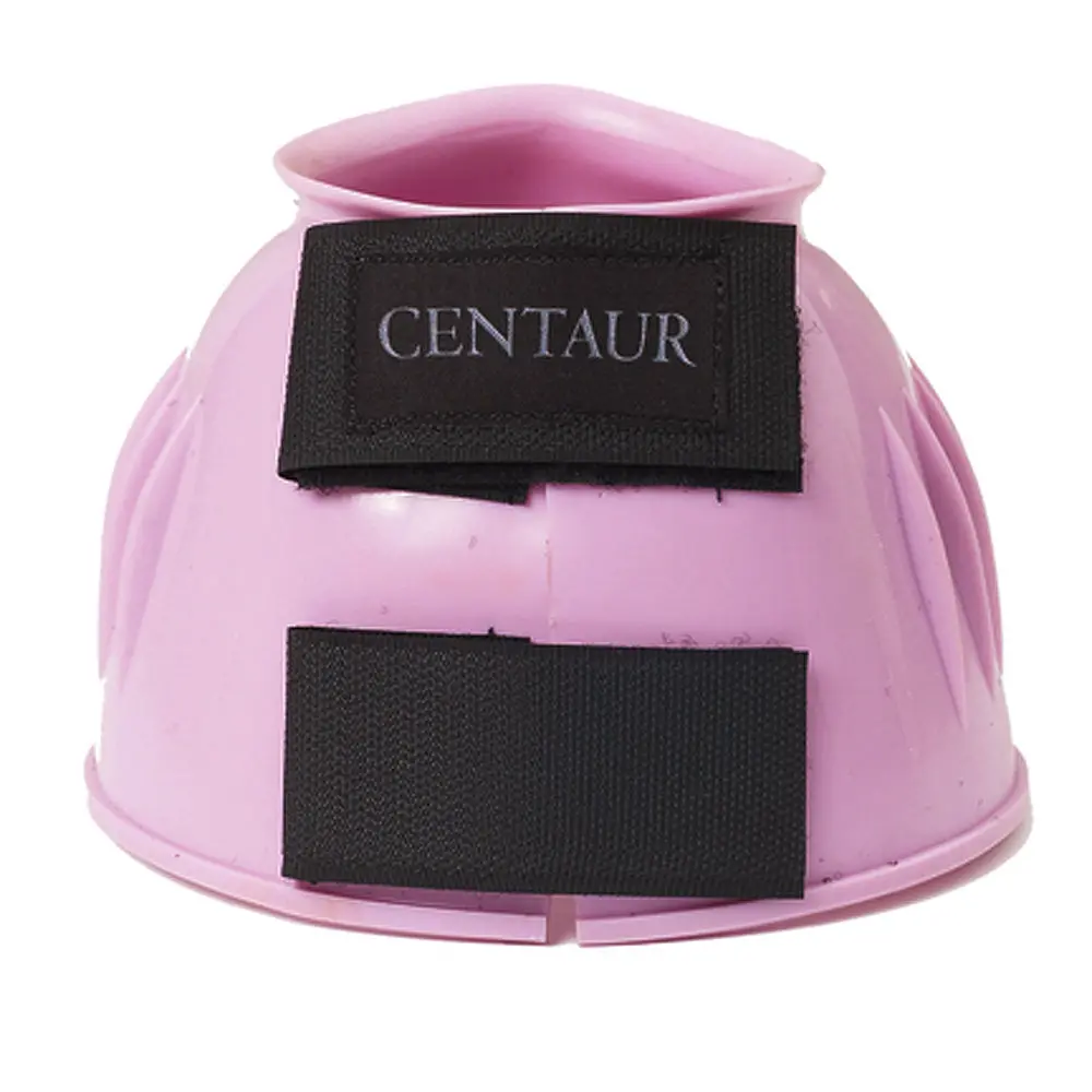X-Large Centaur Pvc Ribbed Double Hook And Loop Bell Boots Pink 1