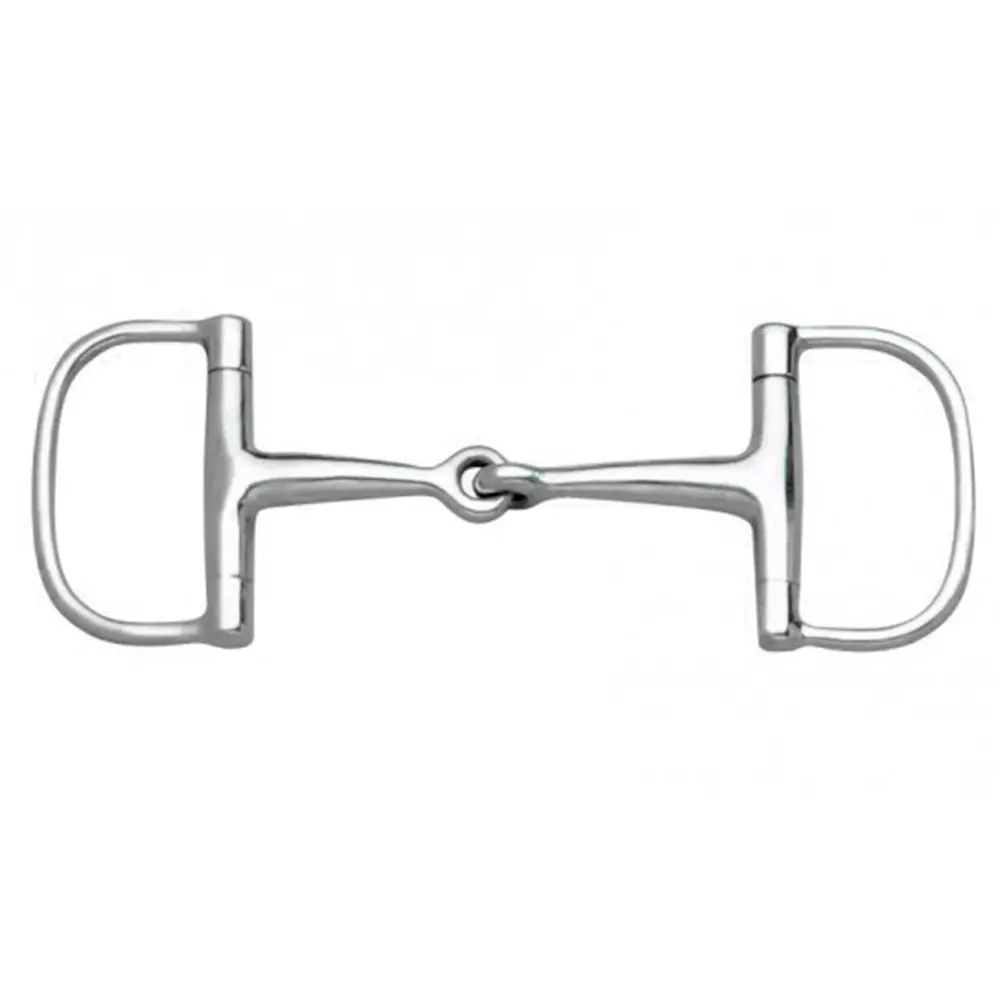 Centaur Metalab Jointed Barrel Dee Stainless Steel Horse Bit 1