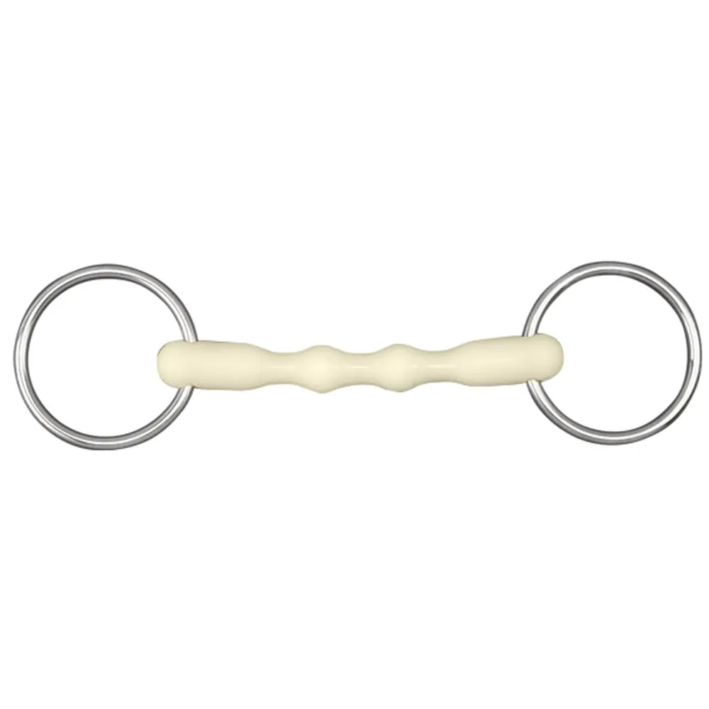 Happy Mouth Shaped Mullen Loose Ring Horse Bit Stainless Steel 1
