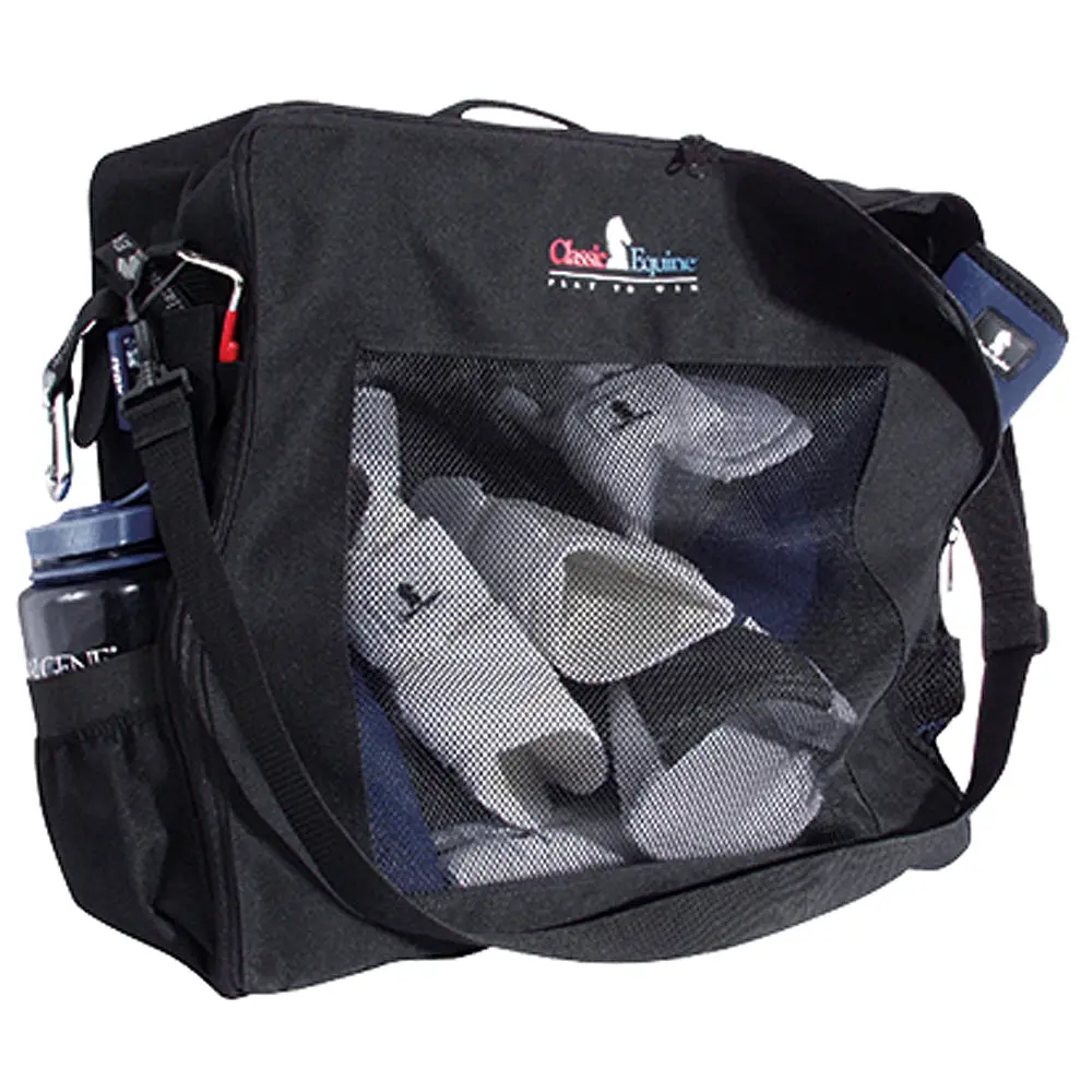 Classic Equine Boot Horse Accessory Tote Adjustable Shoulder Strap Black 1