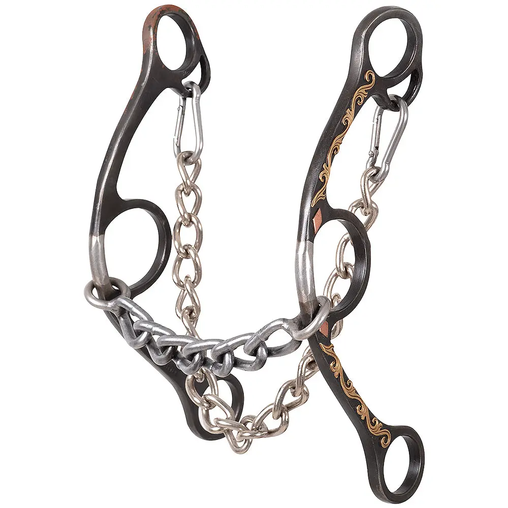 Classic Equine Horse Barrel Bit Long Shank Chain 1