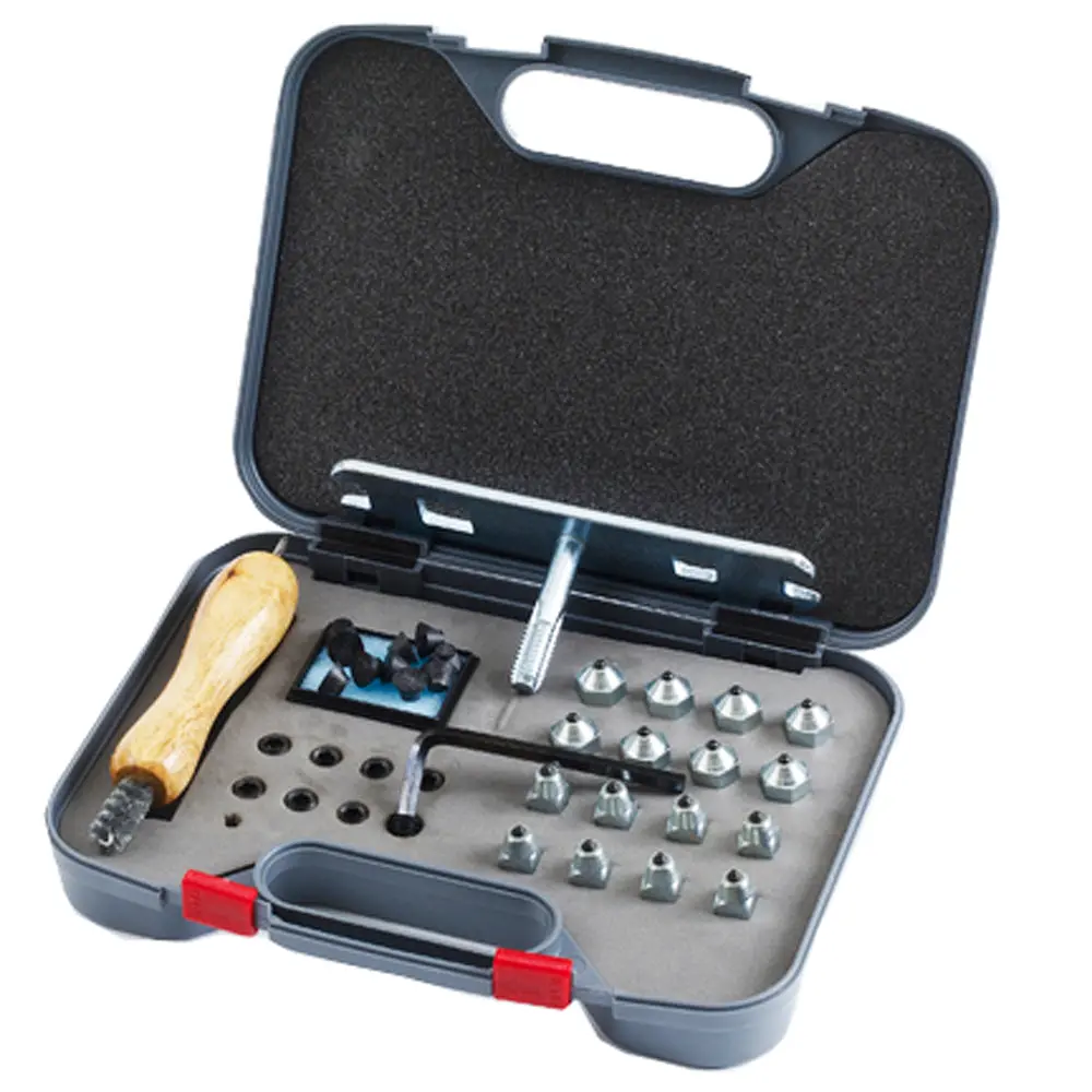 Centaur Horse Shoe Stud Kit With Plastic Case For Cross Country Graphite Grey 1