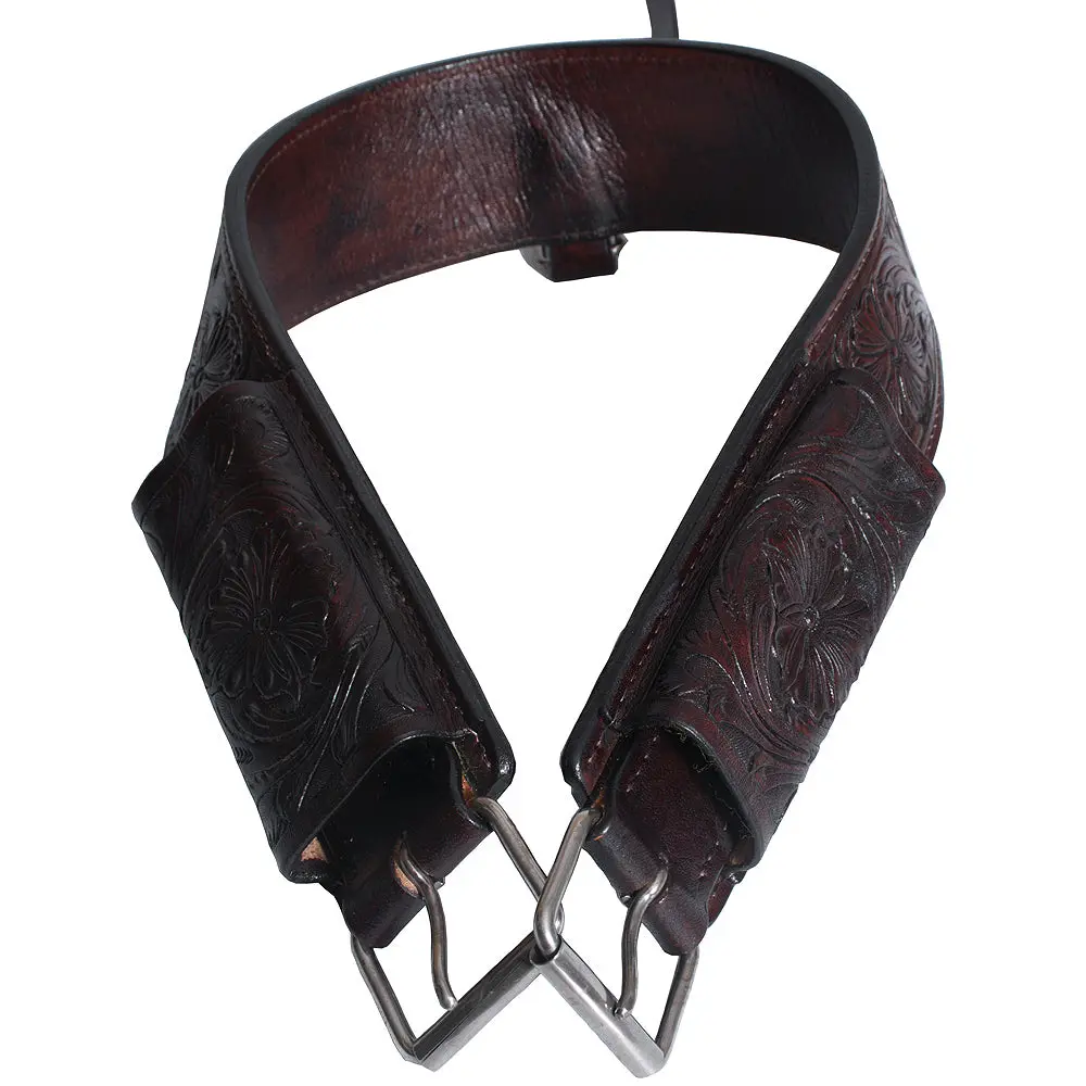 Hilason Horse Western Leather Back Rear Cinch Flank Girth | Saddle Girth| Premium 1