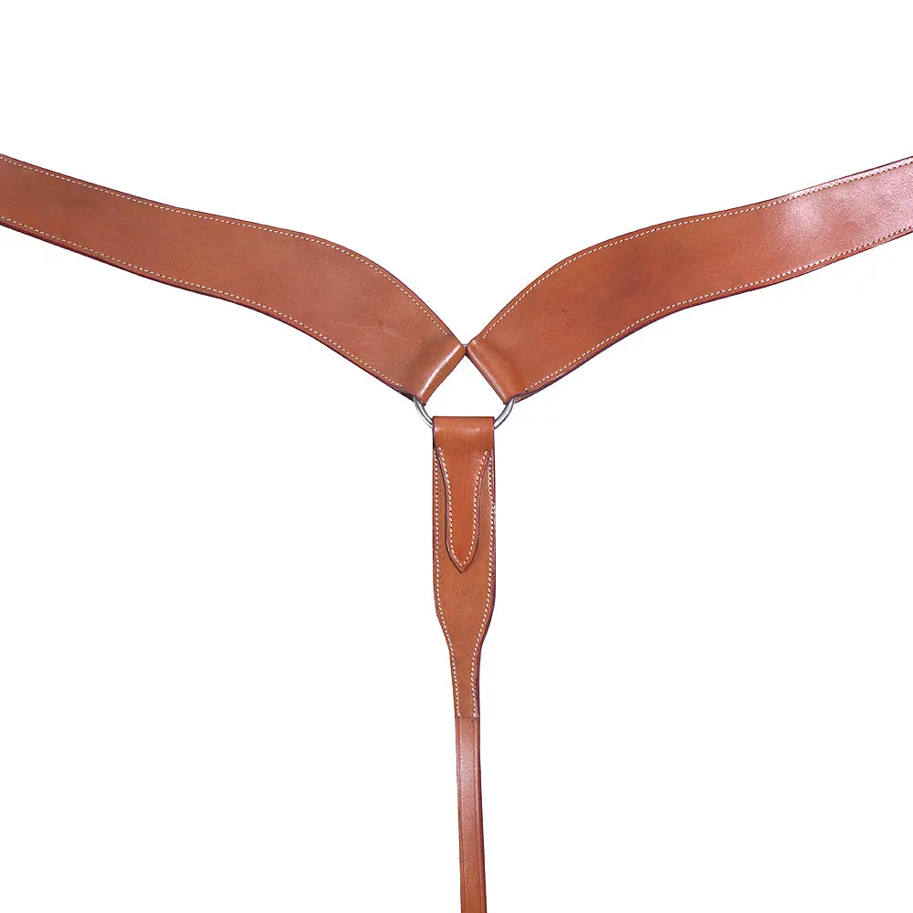 Western Horse Breast Collar Leather Tan Comfytack 1